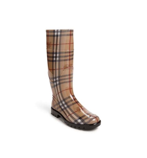 burberry tall rain boot women